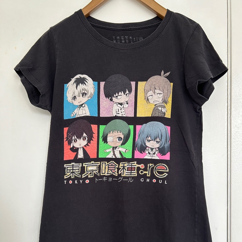 Pre-owned Girl’s Tokyo Ghoul : Re black t-shirt Medium